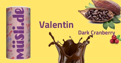 Infobild des Müslis Valentin Dark Cranberry von müsli.de